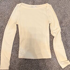 T.J.Maxx Cream Long Sleeve Top